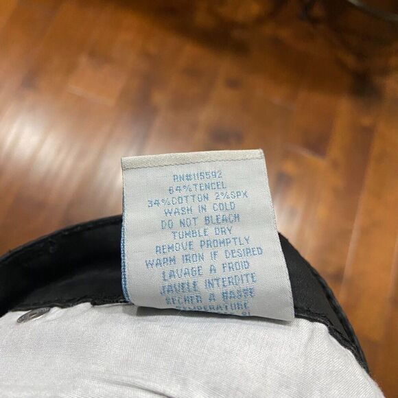 Robin's Jeans Ribbed Moto Zipper Straight Leg Black White Pants Men's 40 x 34 - Picture 9 of 14